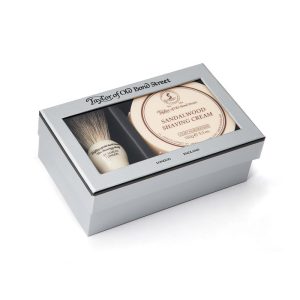 Giftbox Pure Badger & Shavingcream 150g Sandalwood