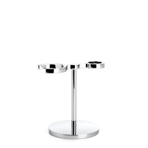 Standaard voor kwast en mes in Chroom voor Stylo