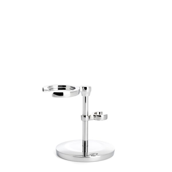 Standaard voor kwast en safety razor Chroom