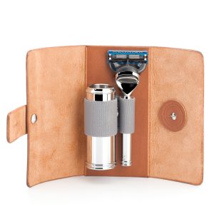 Etui Leder maat S Met Kwast en Fusion® Mes