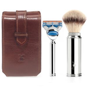 Mühle Reis Scheerset 3-delig Lederen case